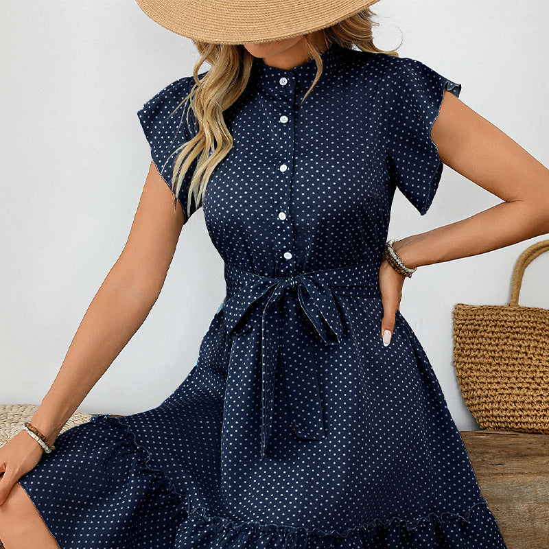 Robe élégante à points
