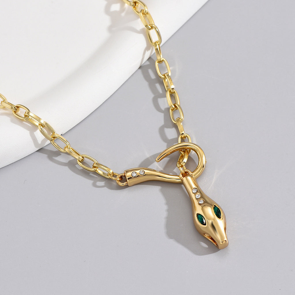 Collier serpent élégant
