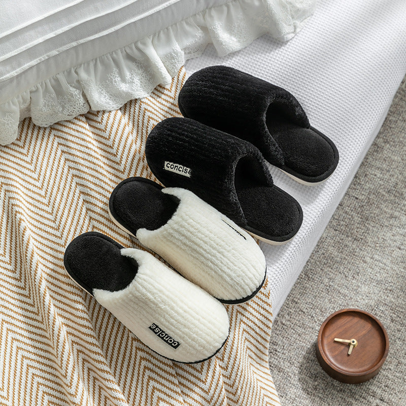 Chaussons d'hiver en coton