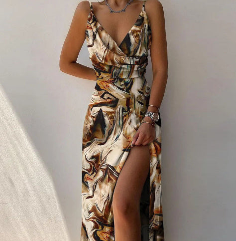 Robe à décolleté en V