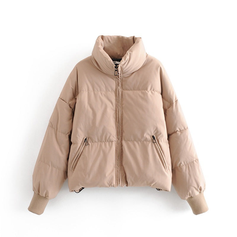 Manteau en coton à fermeture éclair