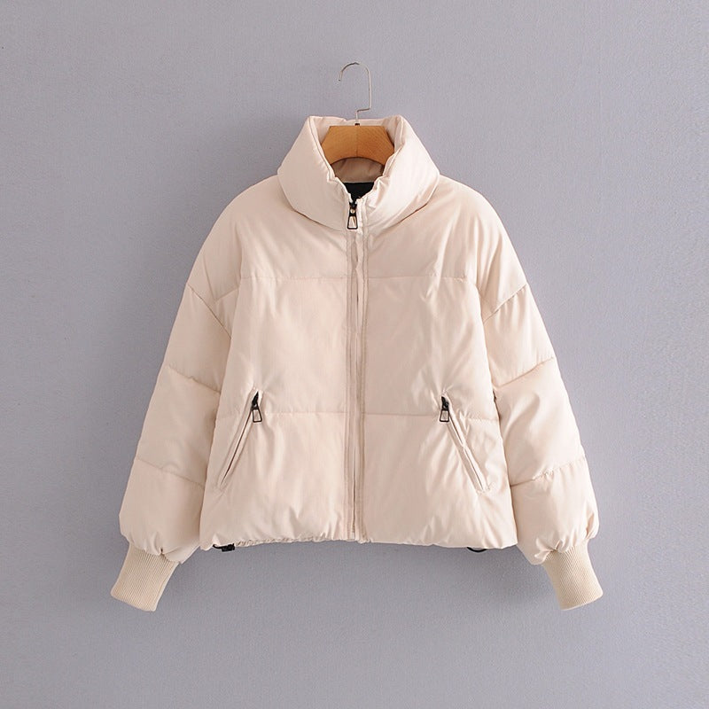 Manteau en coton à fermeture éclair