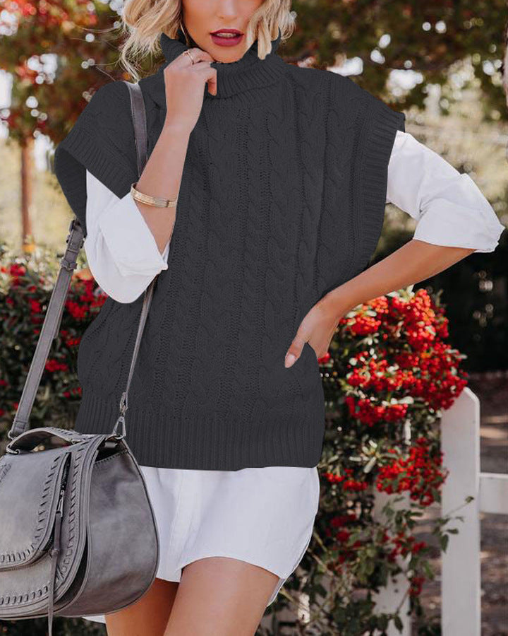 Pull ample à col roulé
