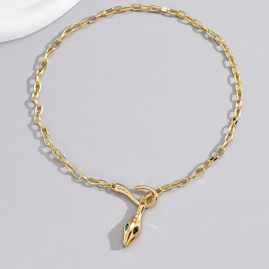 Collier serpent élégant