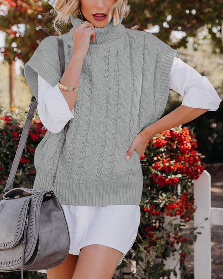 Pull ample à col roulé
