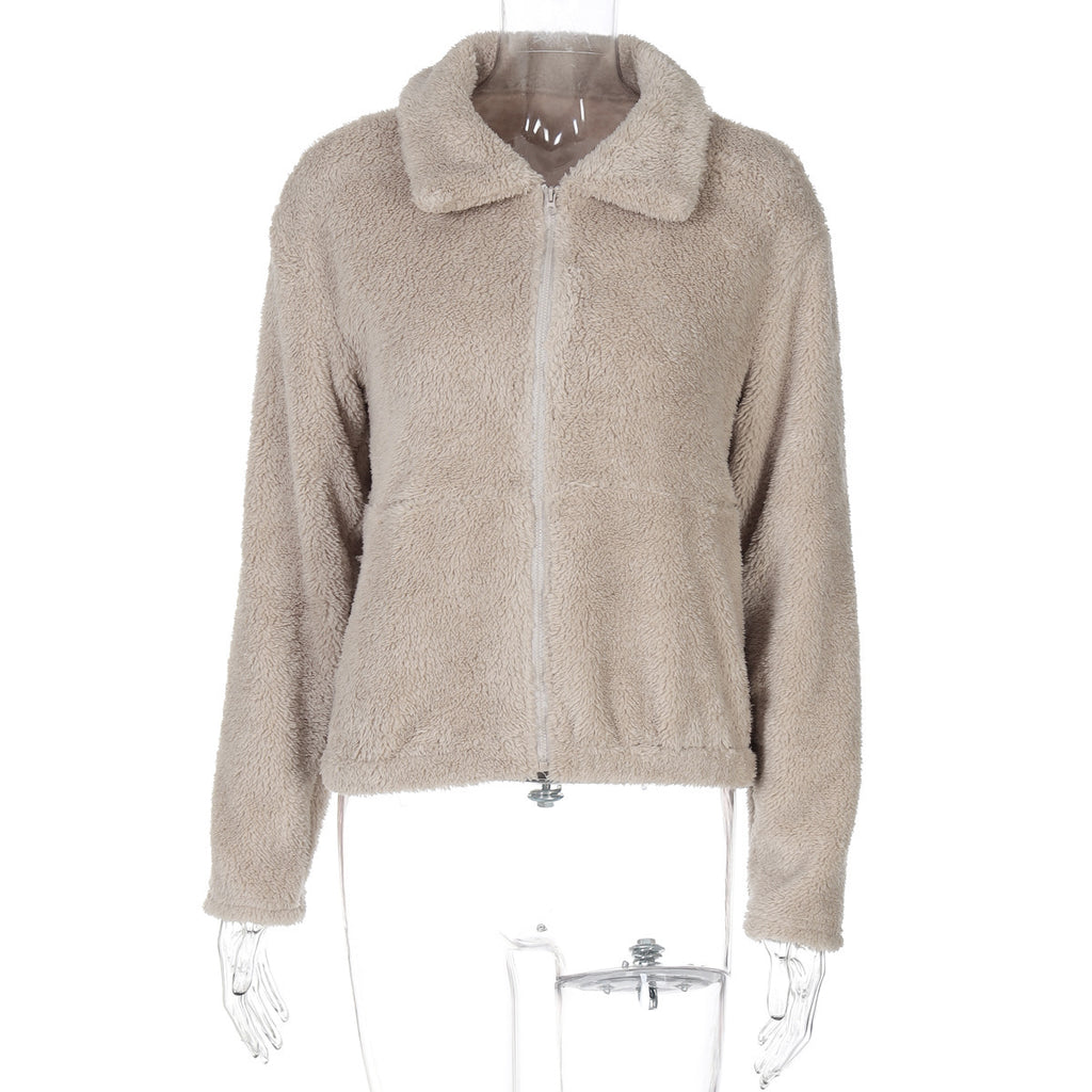 Nouveau cardigan à fermeture éclair