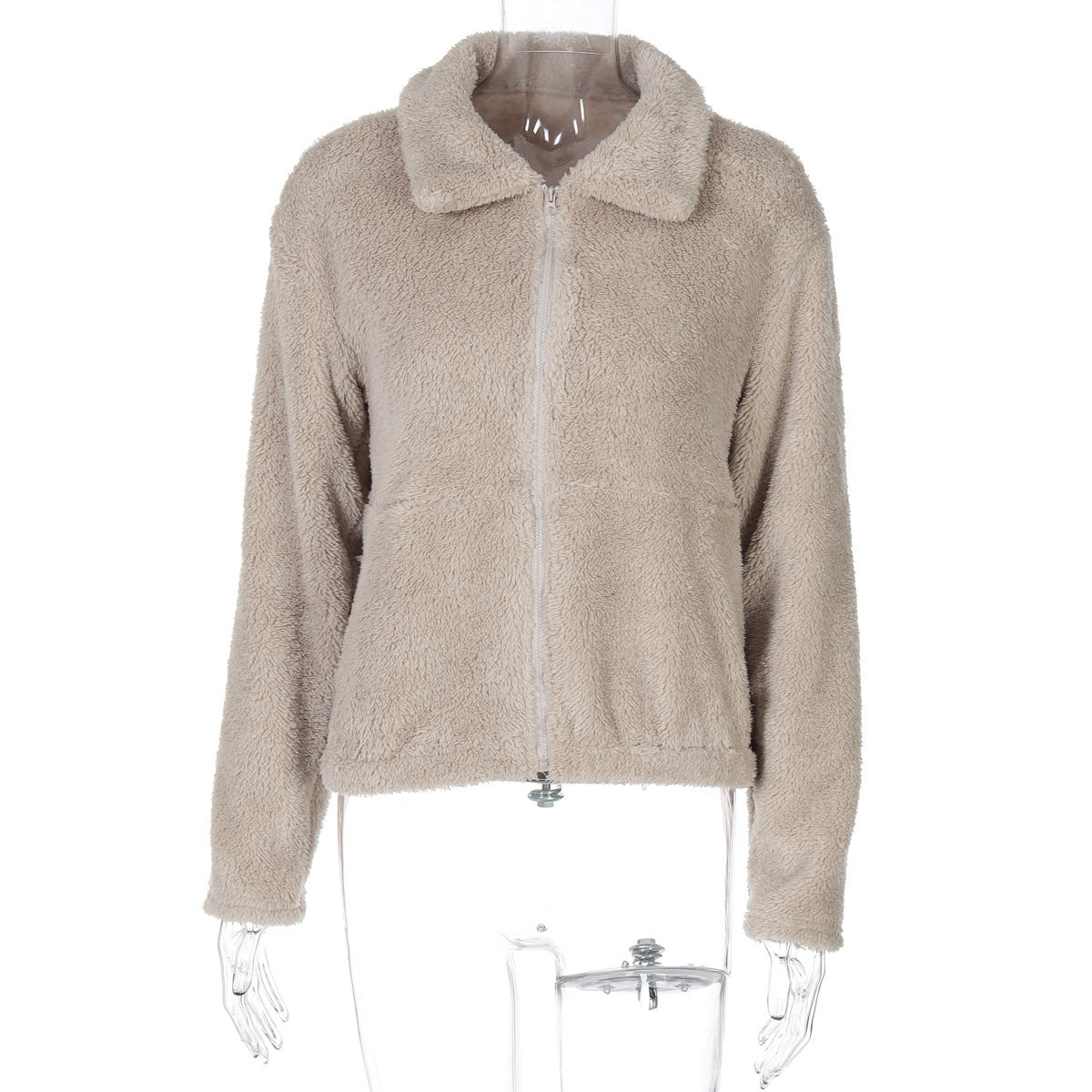 Nouveau cardigan à fermeture éclair