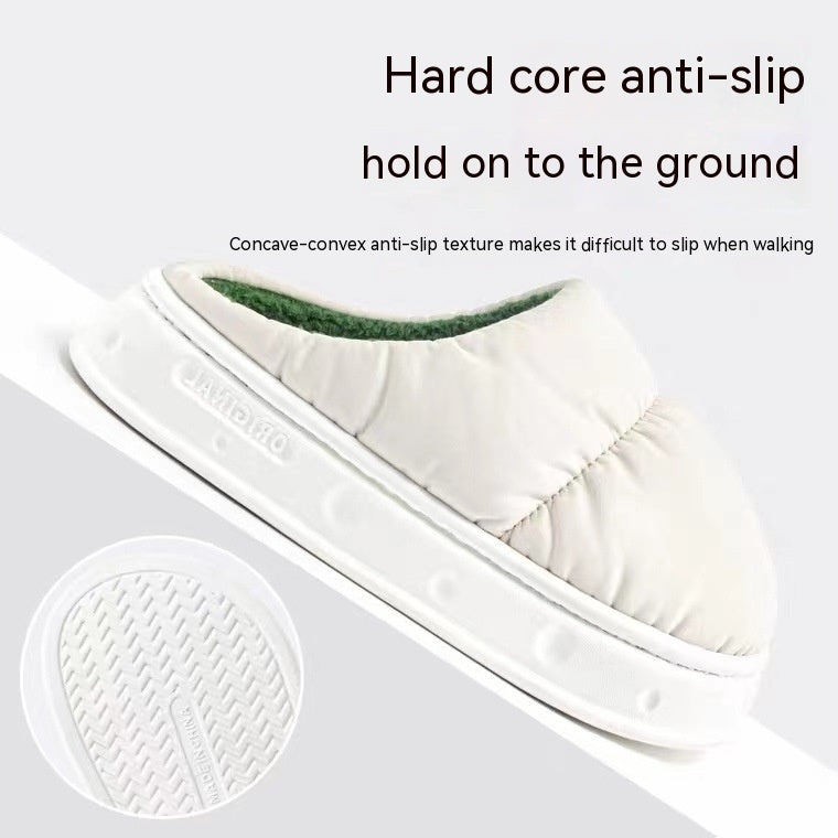 Chaussons d'hiver imperméables en coton