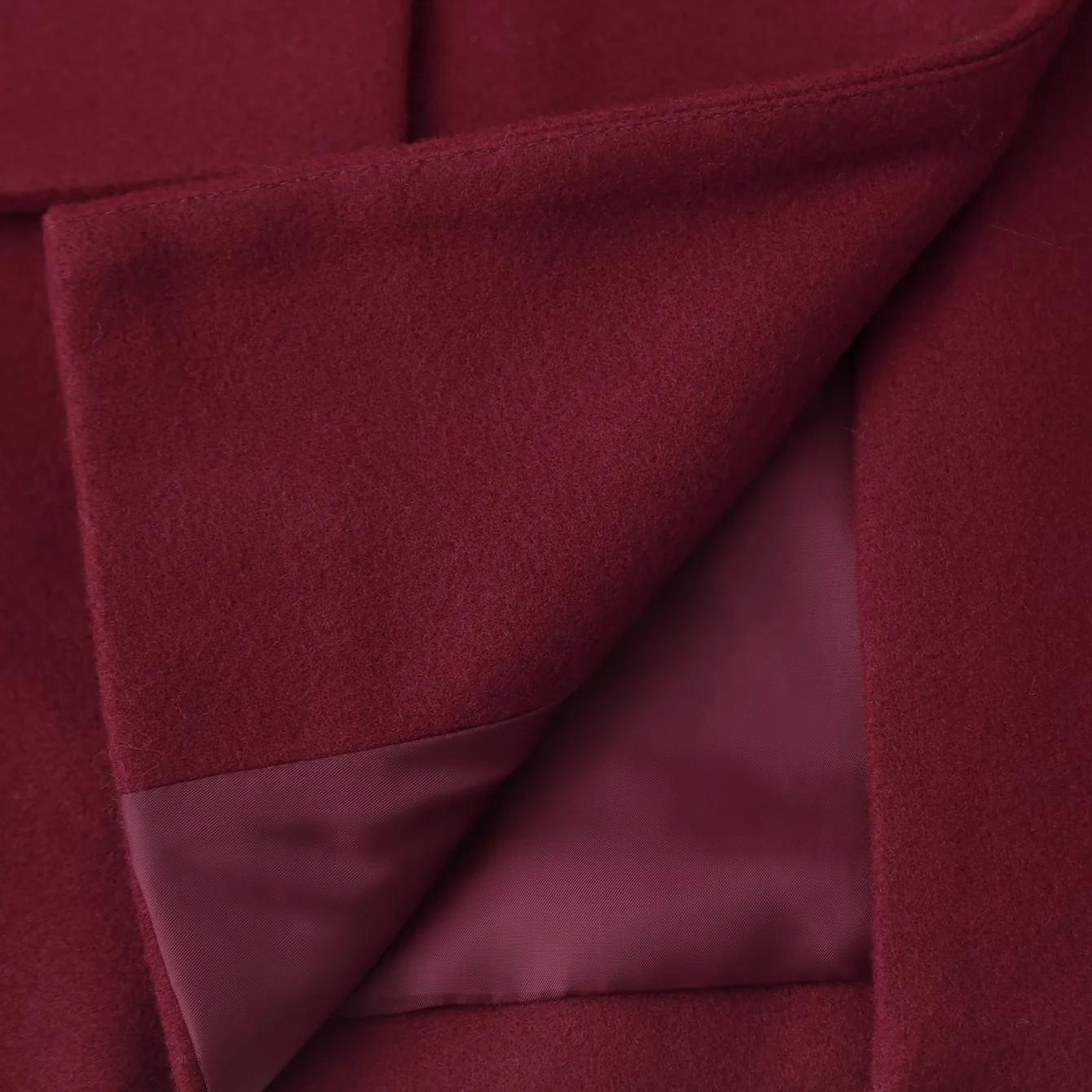Manteau en laine à manches longues