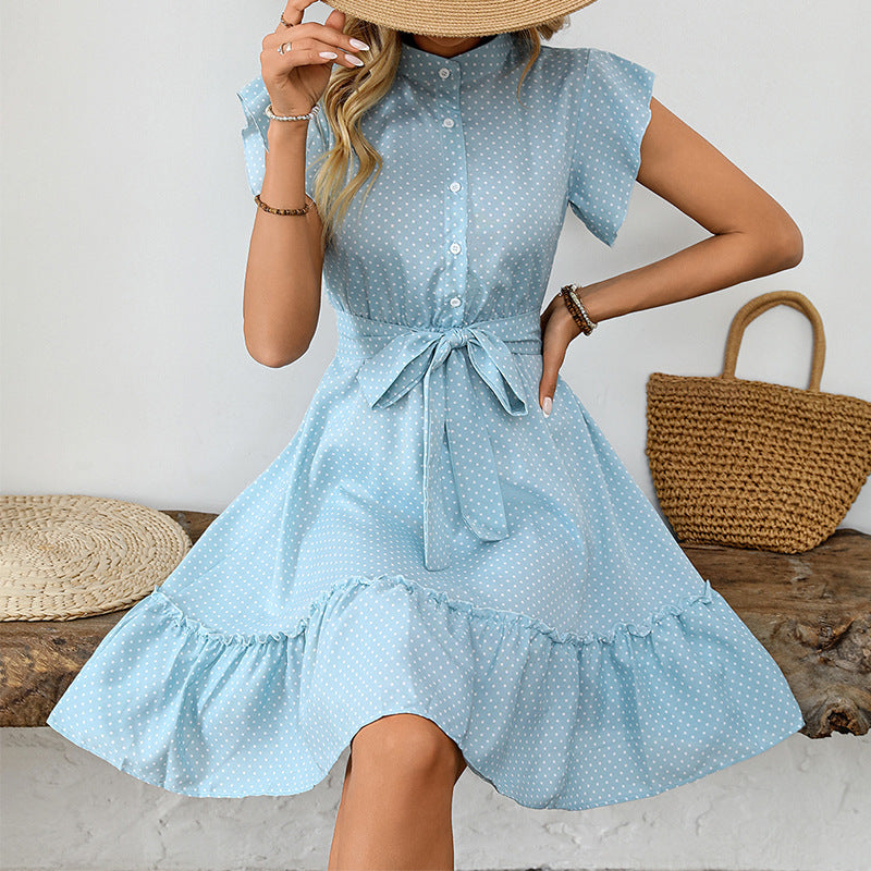 Robe élégante à points