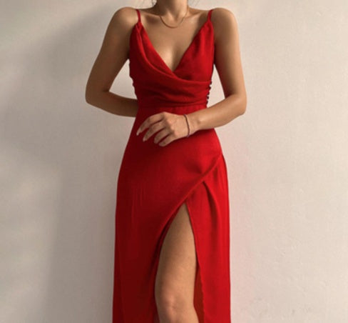 Robe à décolleté en V