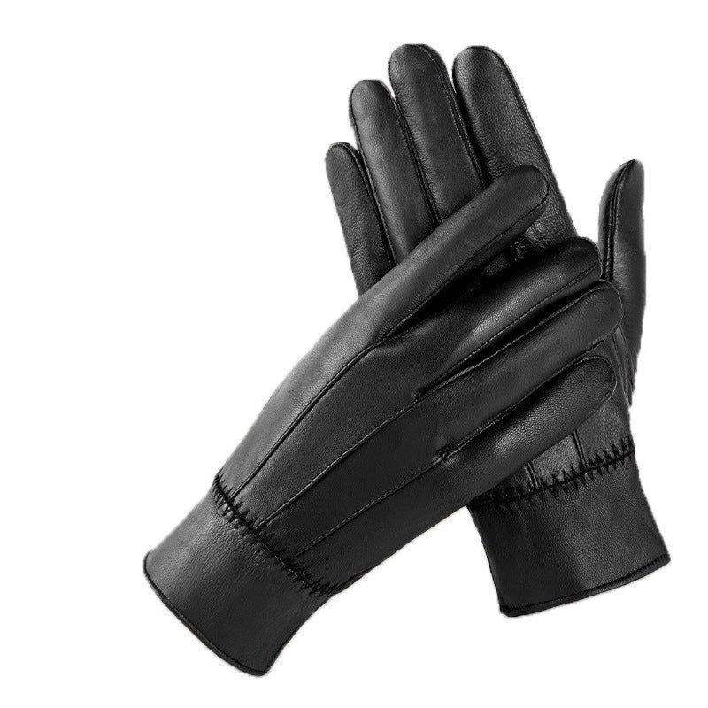 Gants en cuir véritable