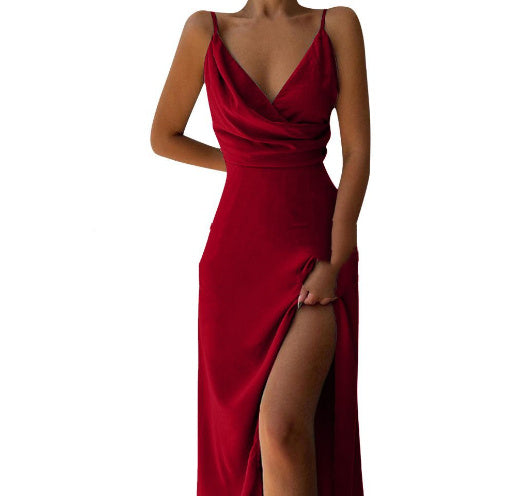 Robe à décolleté en V