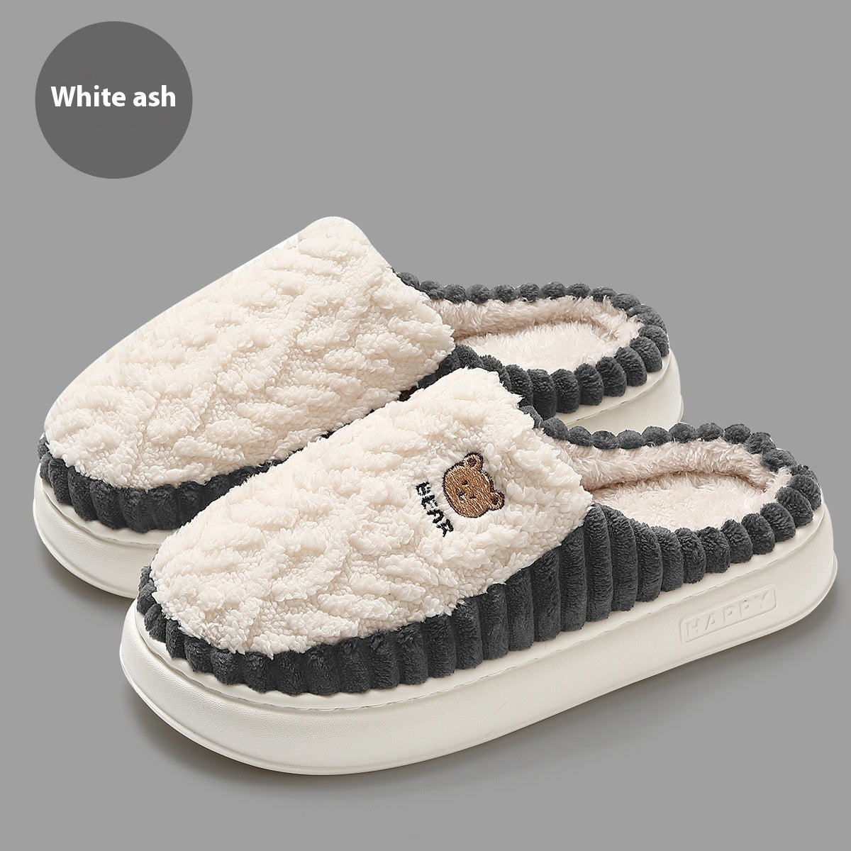 Chaussons thermiques d'hiver en coton
