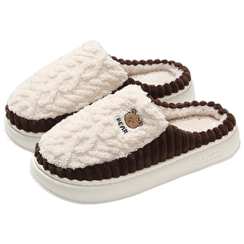 Chaussons thermiques d'hiver en coton