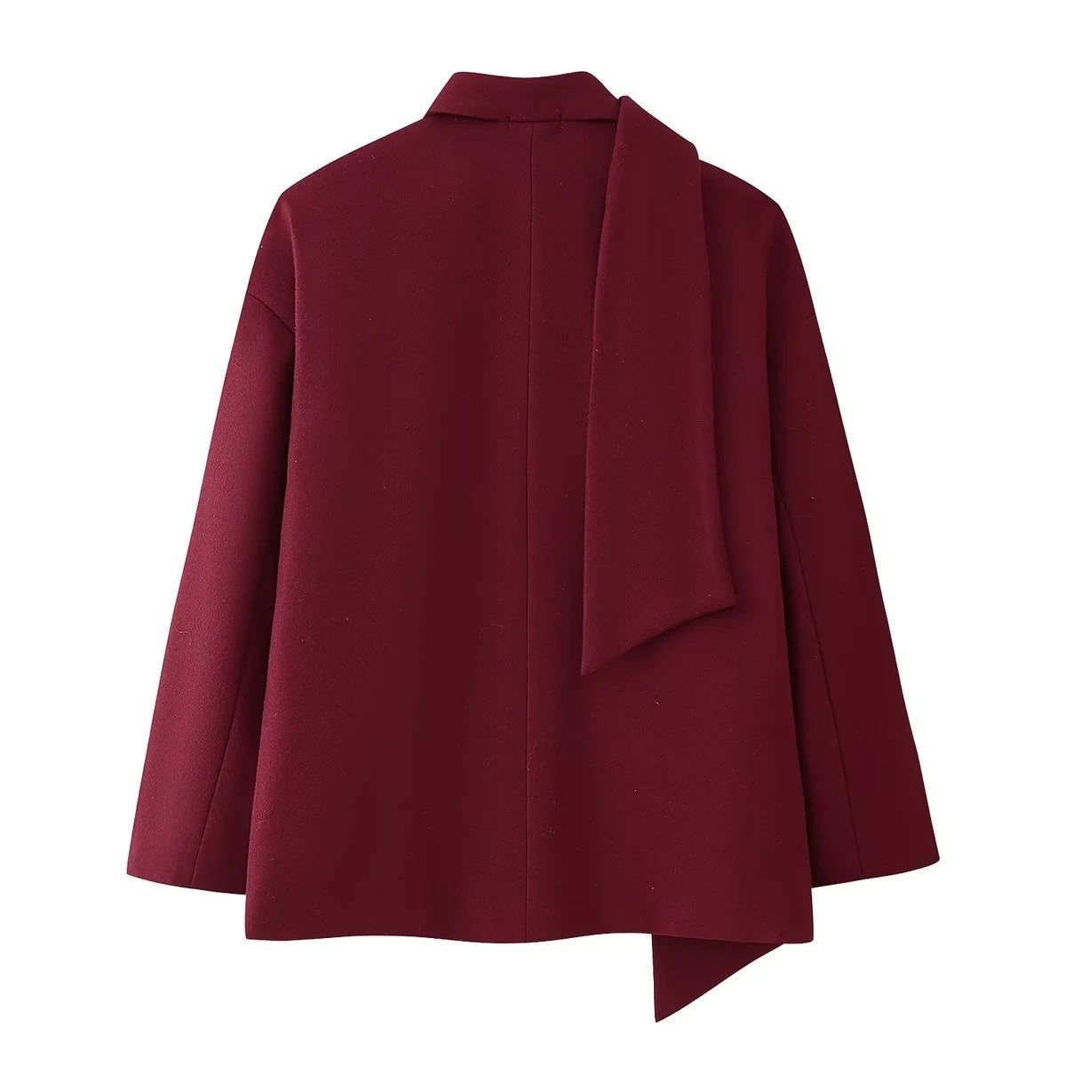 Manteau en laine à manches longues