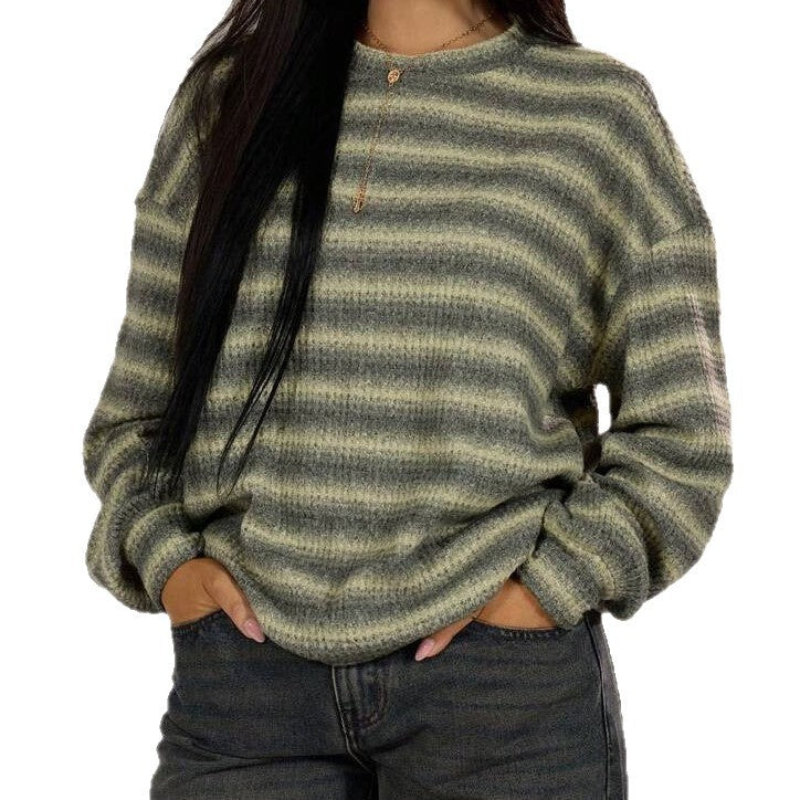 Pull rayé décontracté