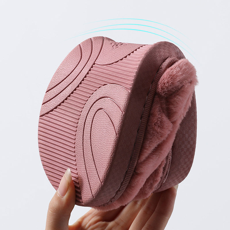 Chaussons unisexes confortables en peluche