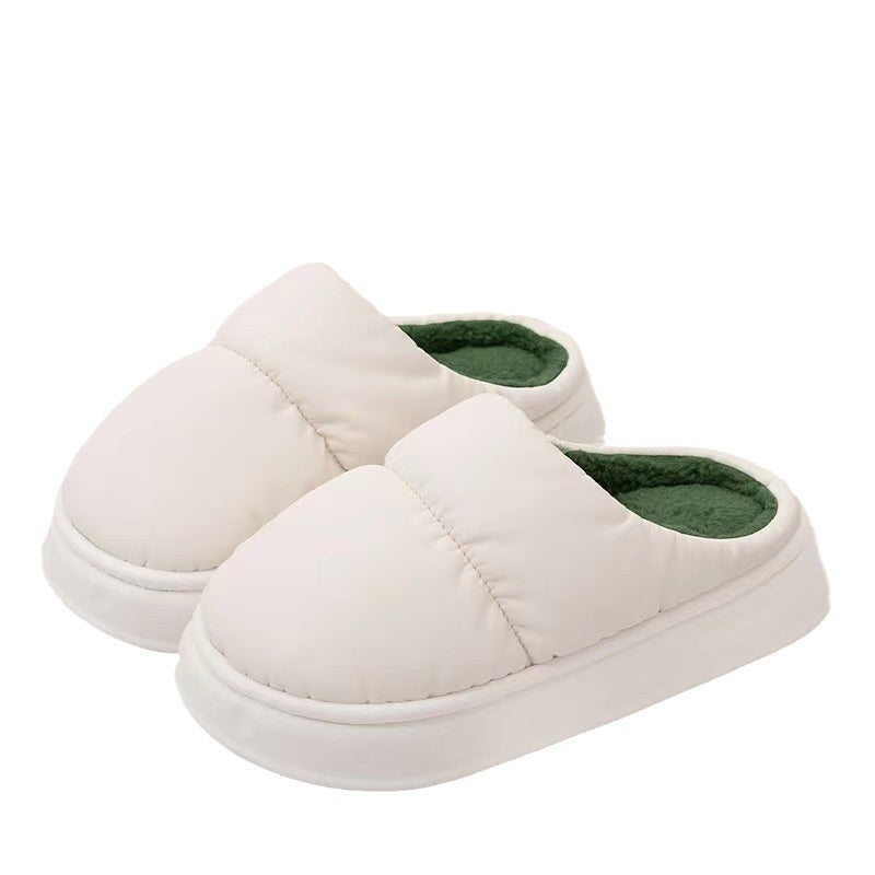 Chaussons d'hiver imperméables en coton